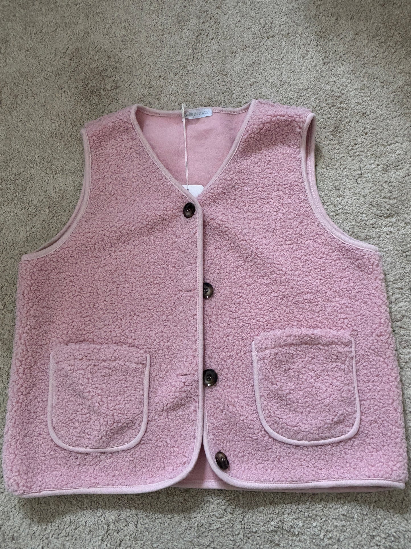 Pink Teddy Vest