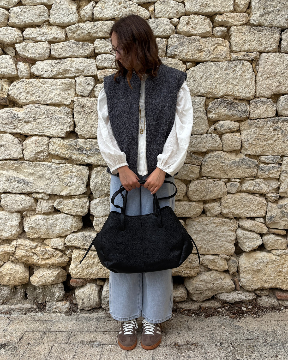 Gilet sans manches gris