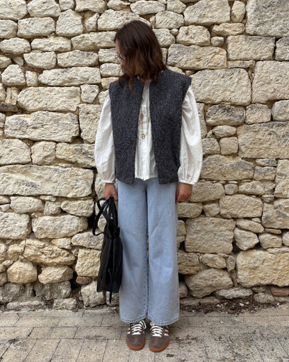 Gilet sans manches gris