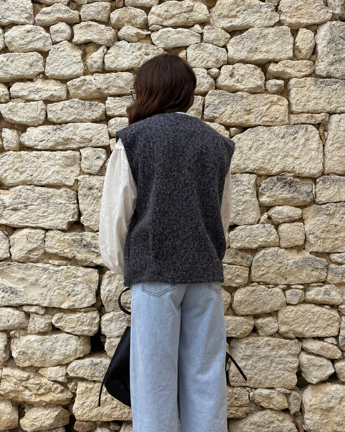 Gilet sans manches gris