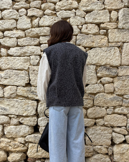 Gilet sans manches gris
