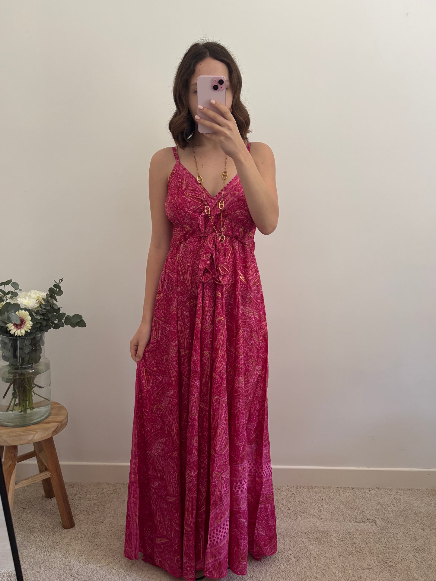 Robe bohème rose