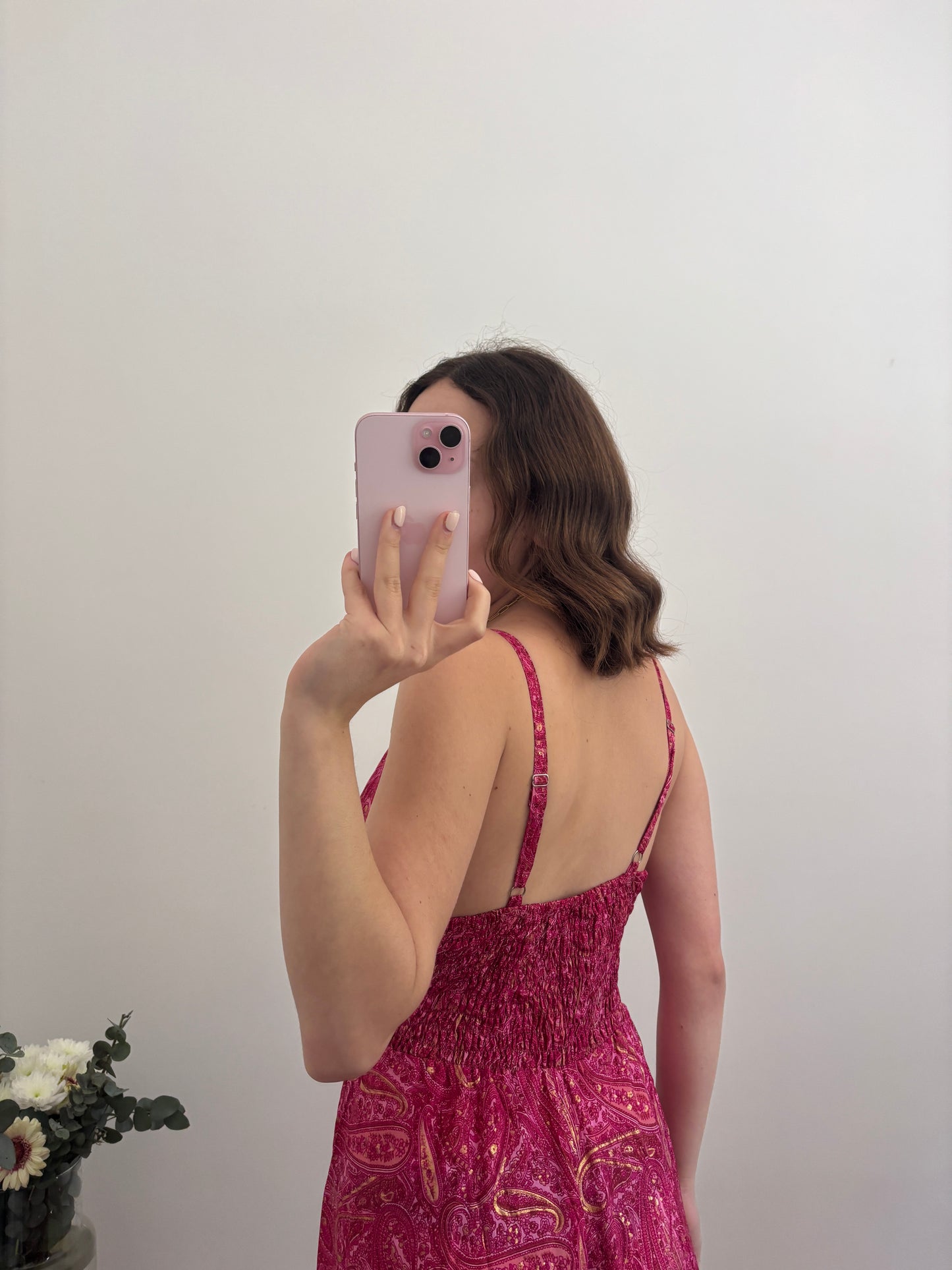 Robe bohème rose