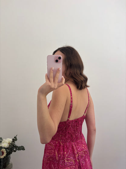 Robe bohème rose
