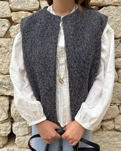 Gilet sans manches gris