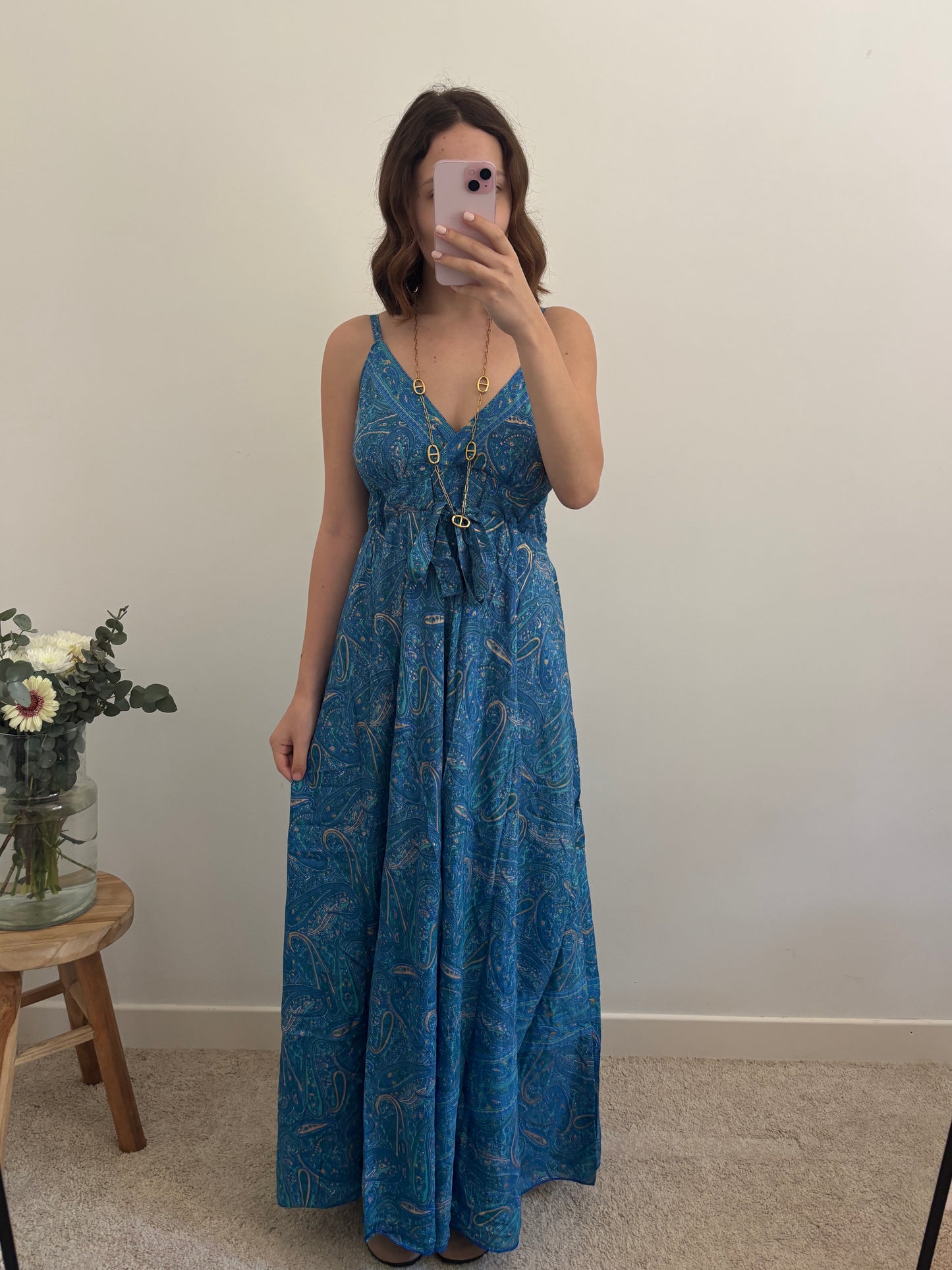 Robe bohème bleu