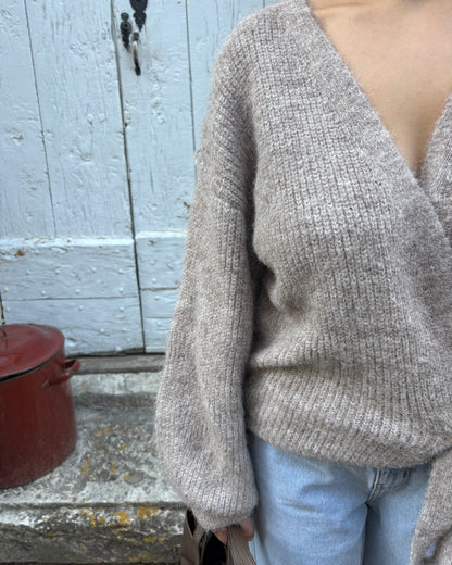 Cardigan Armelle taupe