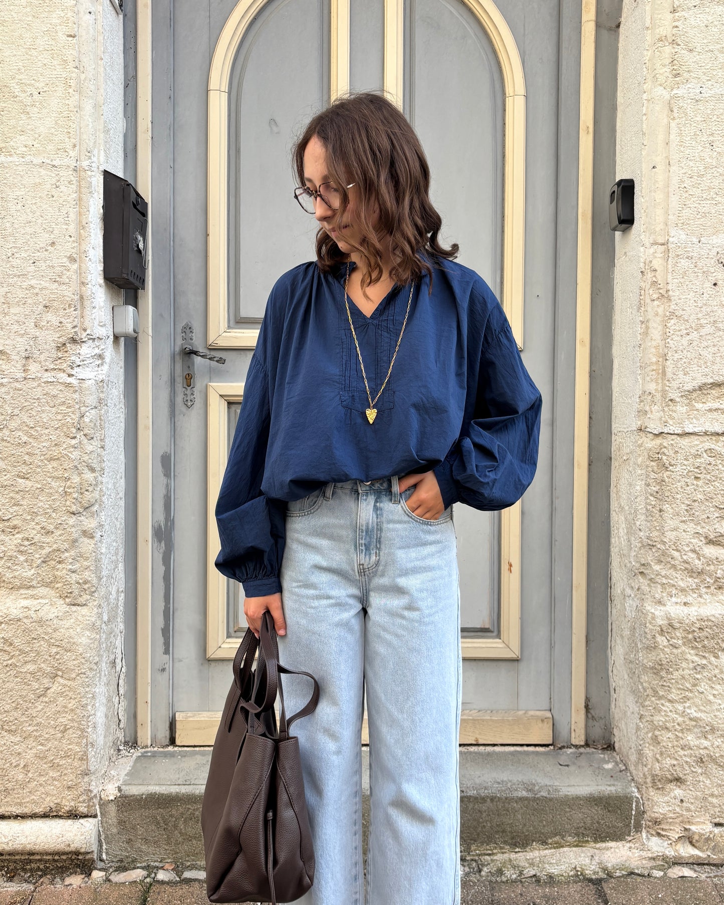 Blouse Paris marine