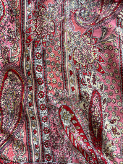Robe bohème dos nu rouge clair