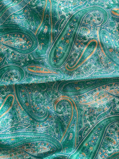 Robe bohème dos nu vert turquoise