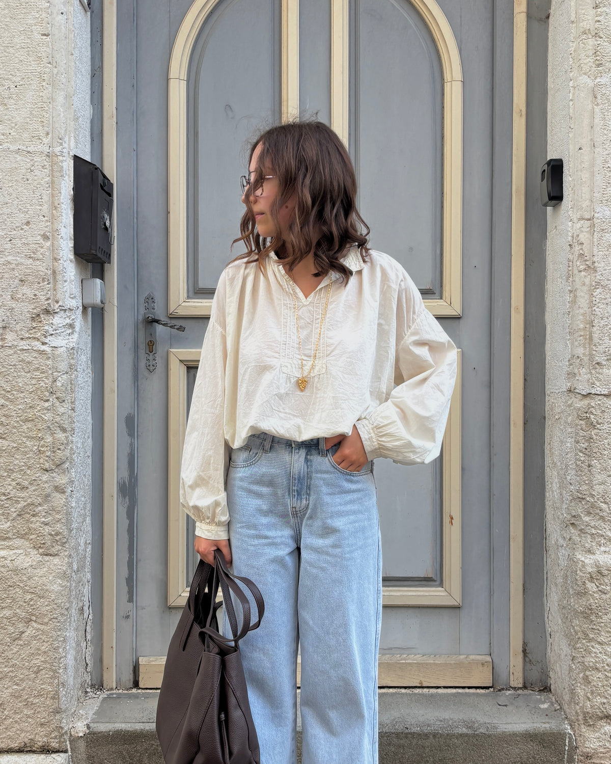 Ecru Paris blouse