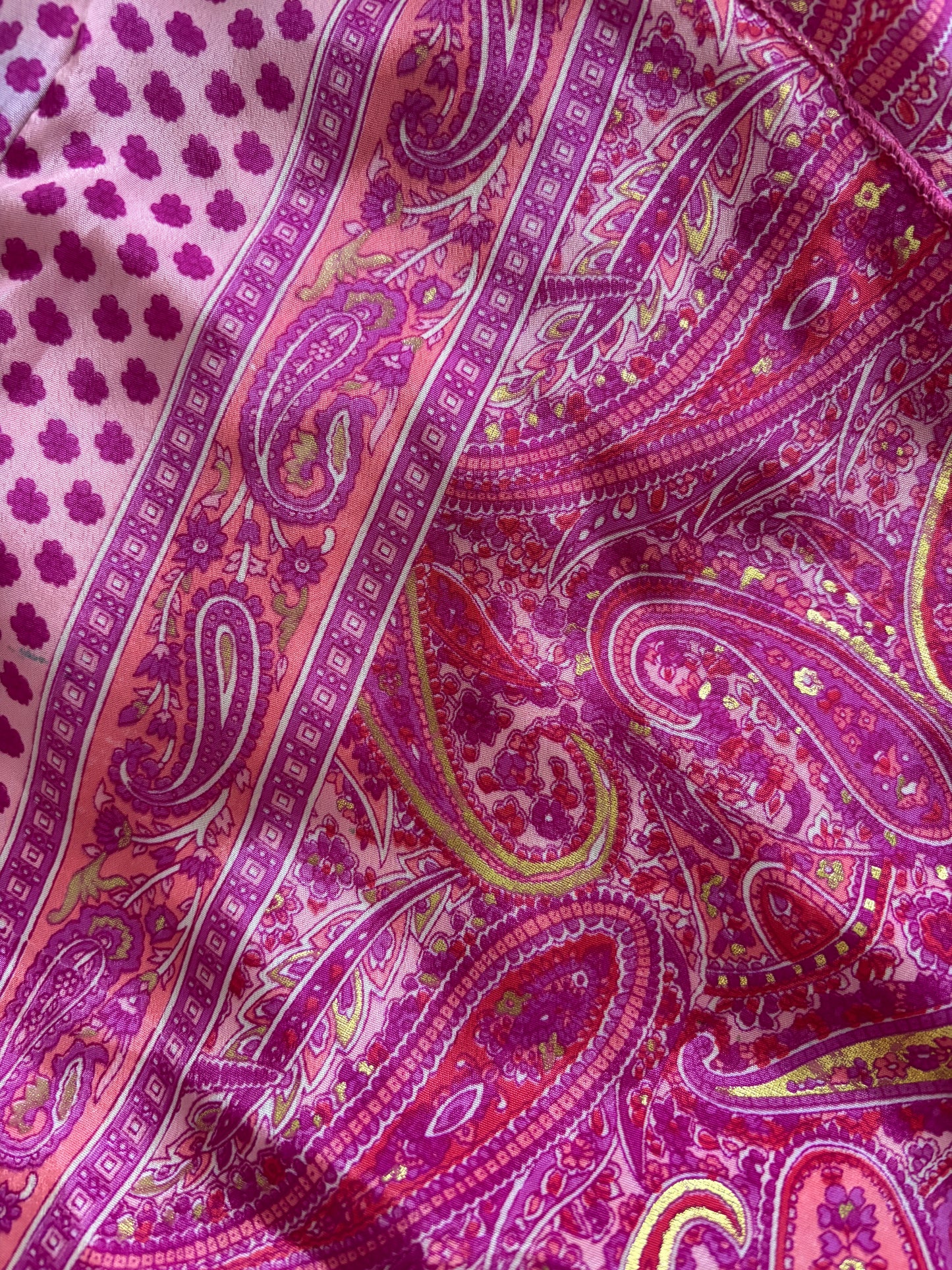 Robe bohème dos nu rose/violet