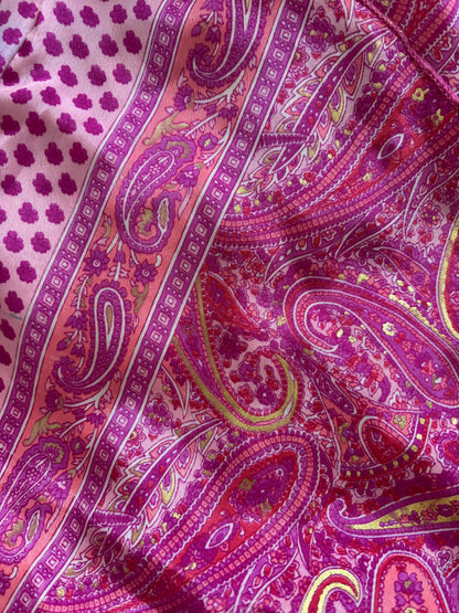 Robe bohème dos nu rose/violet