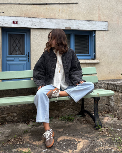Veste matelassée noire