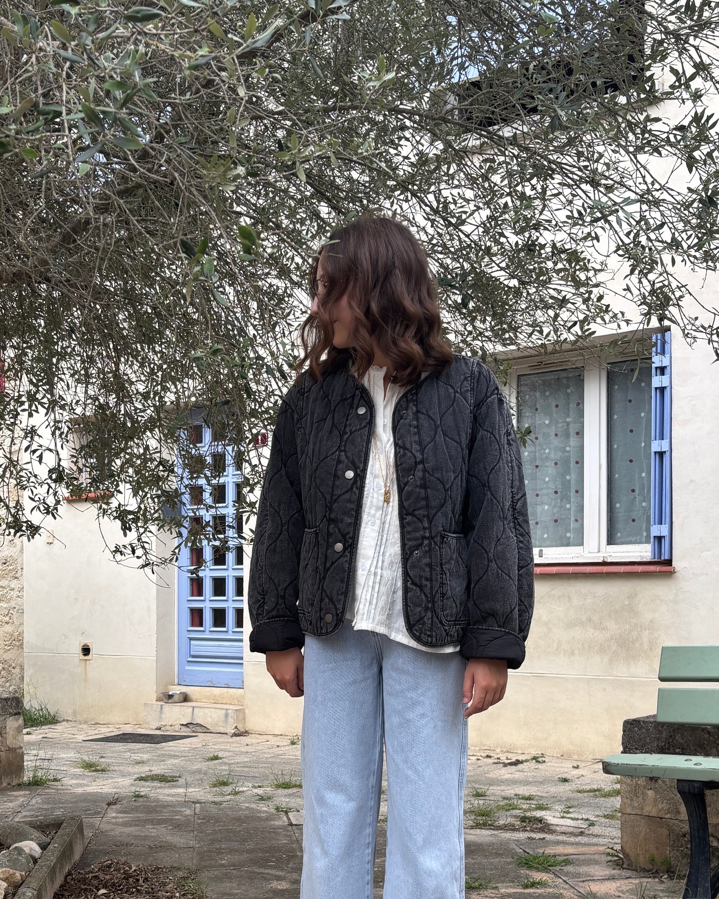 Veste matelassée noire