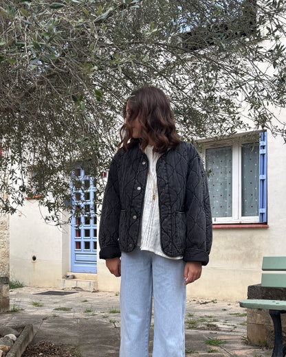 Veste matelassée noire