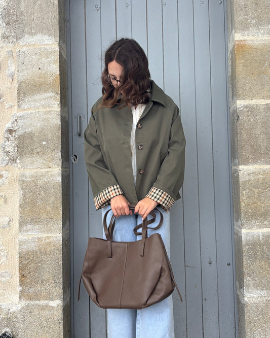 Khaki Sélèna trench coat