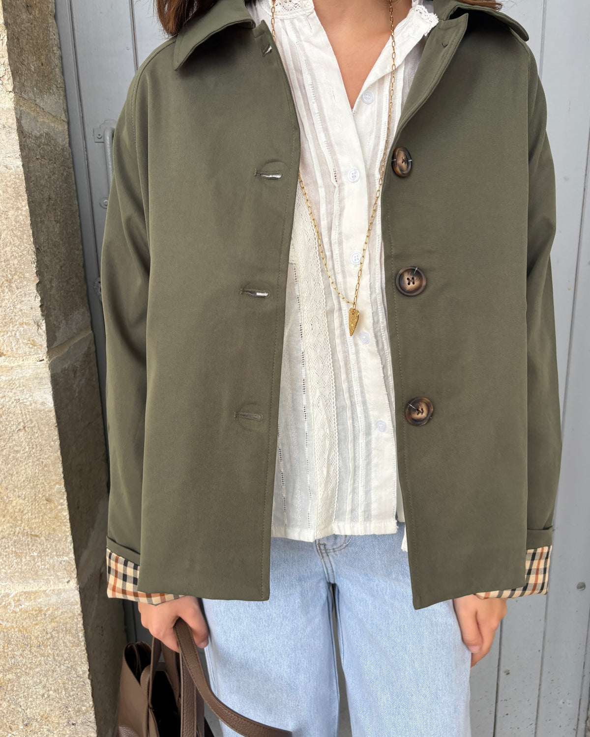 Trenchcoat Sélèna kaki