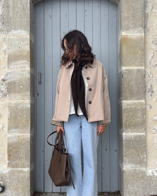 Selena beige trench coat