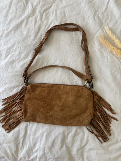 Sac à franges camel