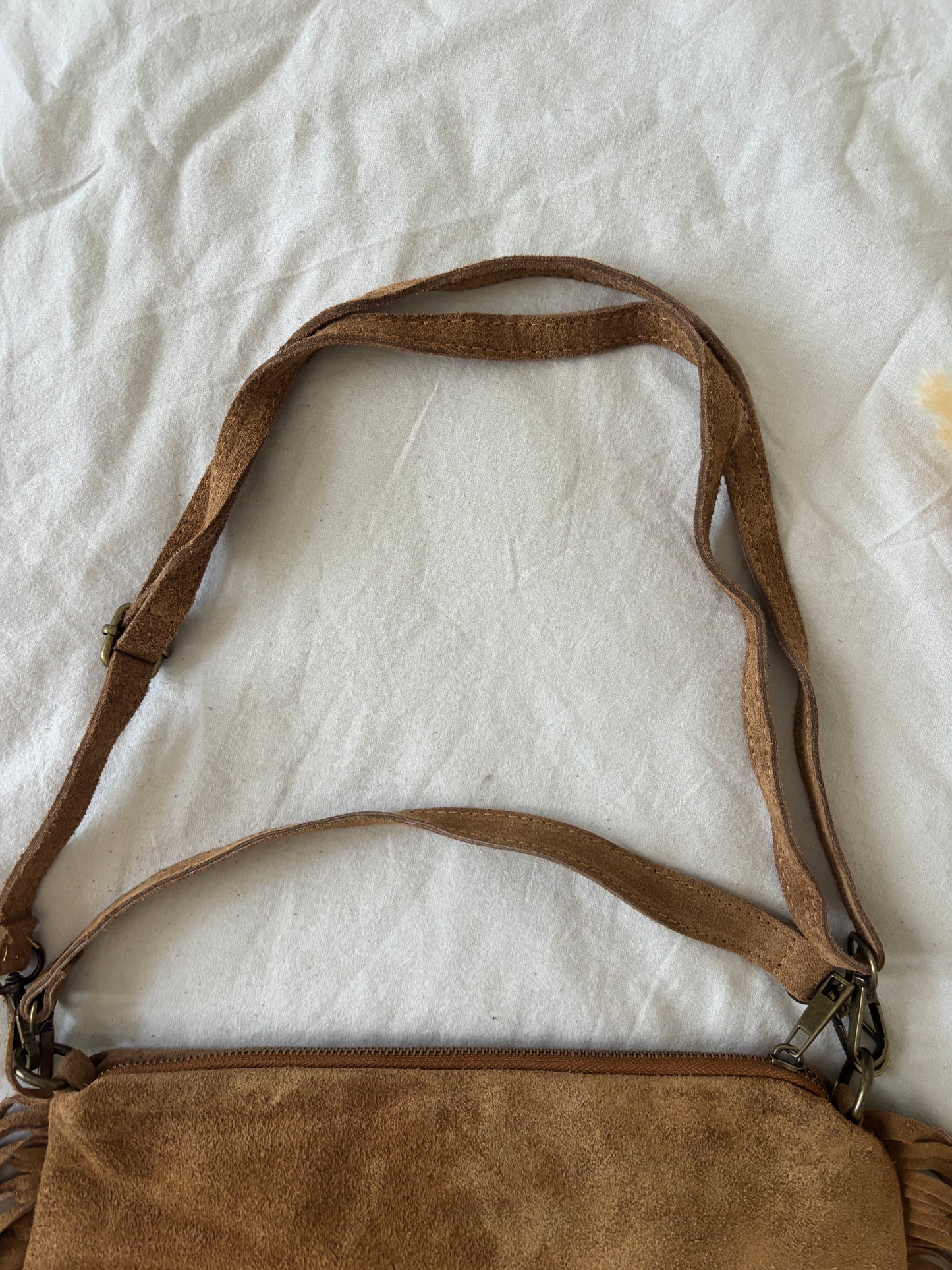 Sac à franges camel