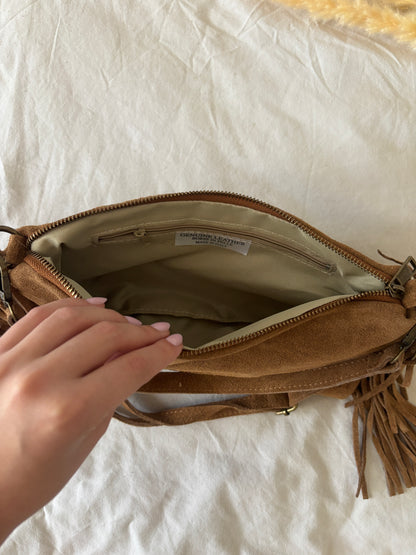 Sac à franges camel