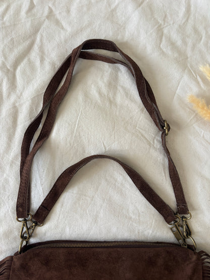 Sac à franges marron