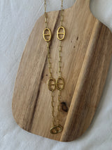 Gouden ketting van marine mesh