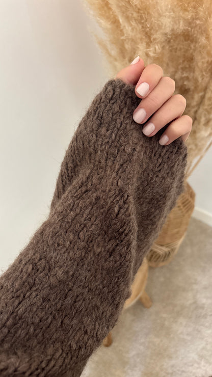 Gilet Olivia marron