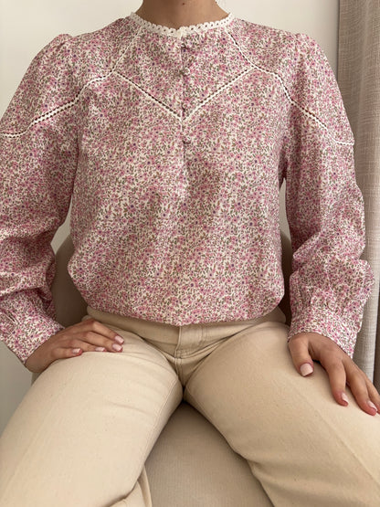 Blouse met Liberty-print