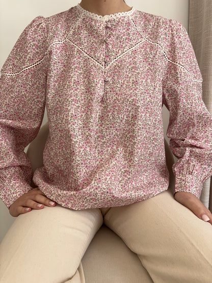 Blouse met Liberty-print