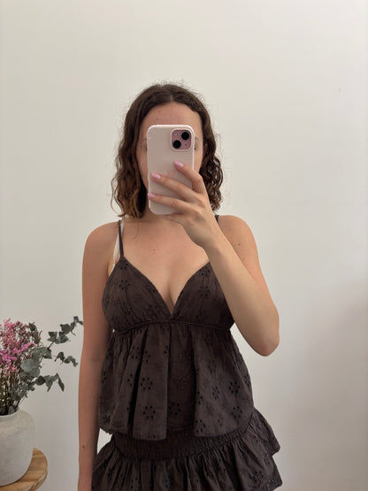 Top broderie Marion