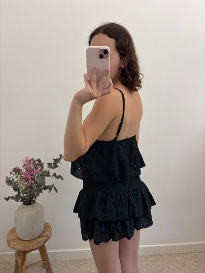 Jupe short broderie