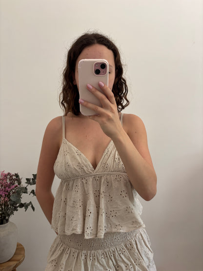 Top broderie Marion