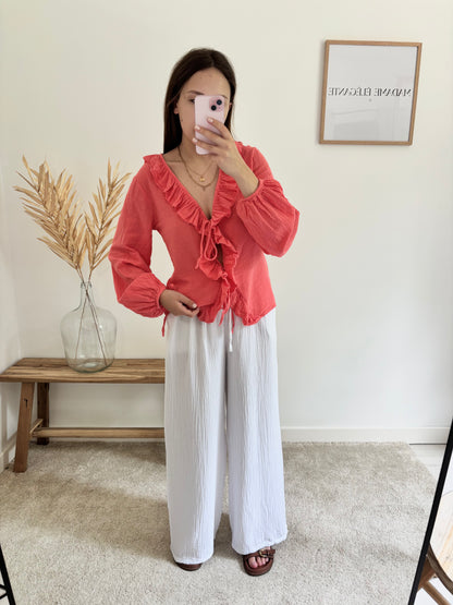 Blouse Louna corail
