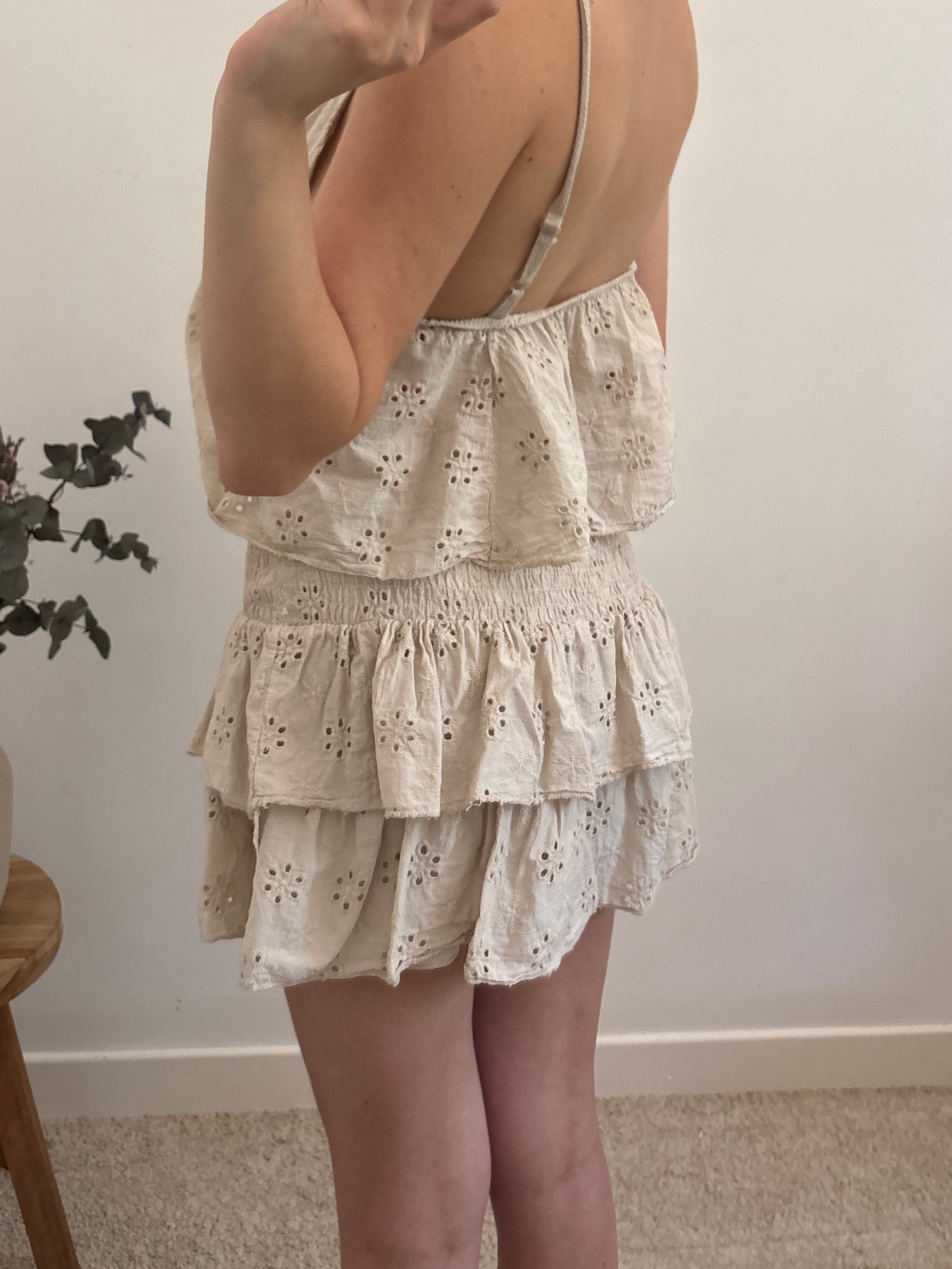 Jupe short broderie