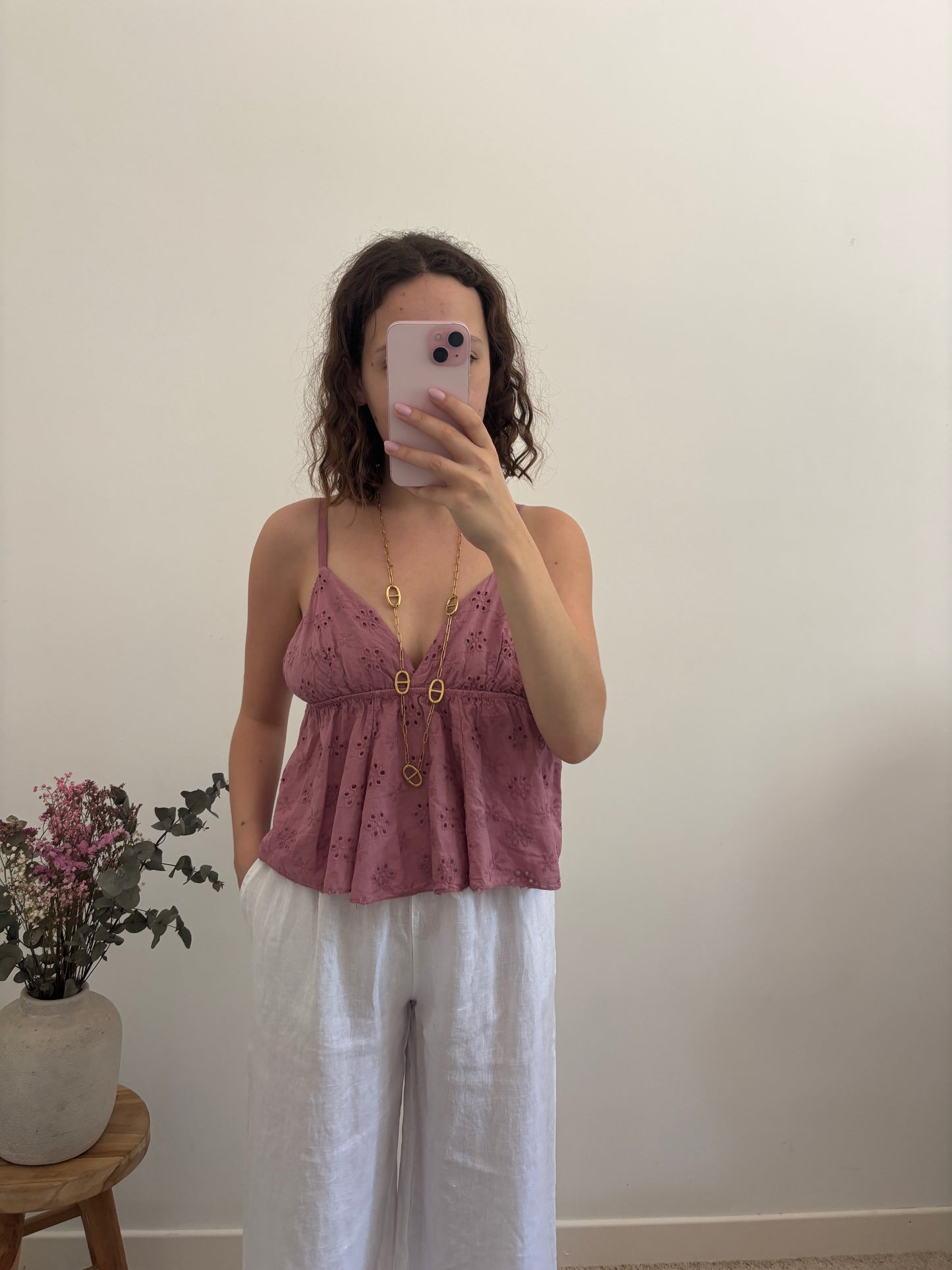 Top broderie Marion