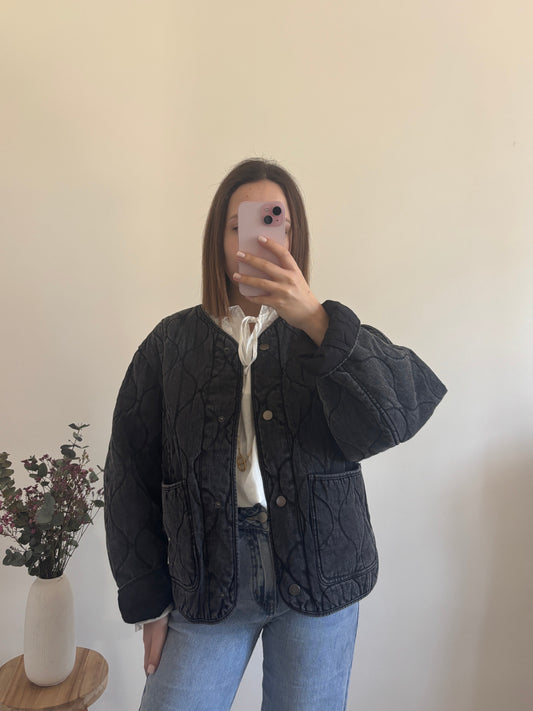 Veste matelassée noire
