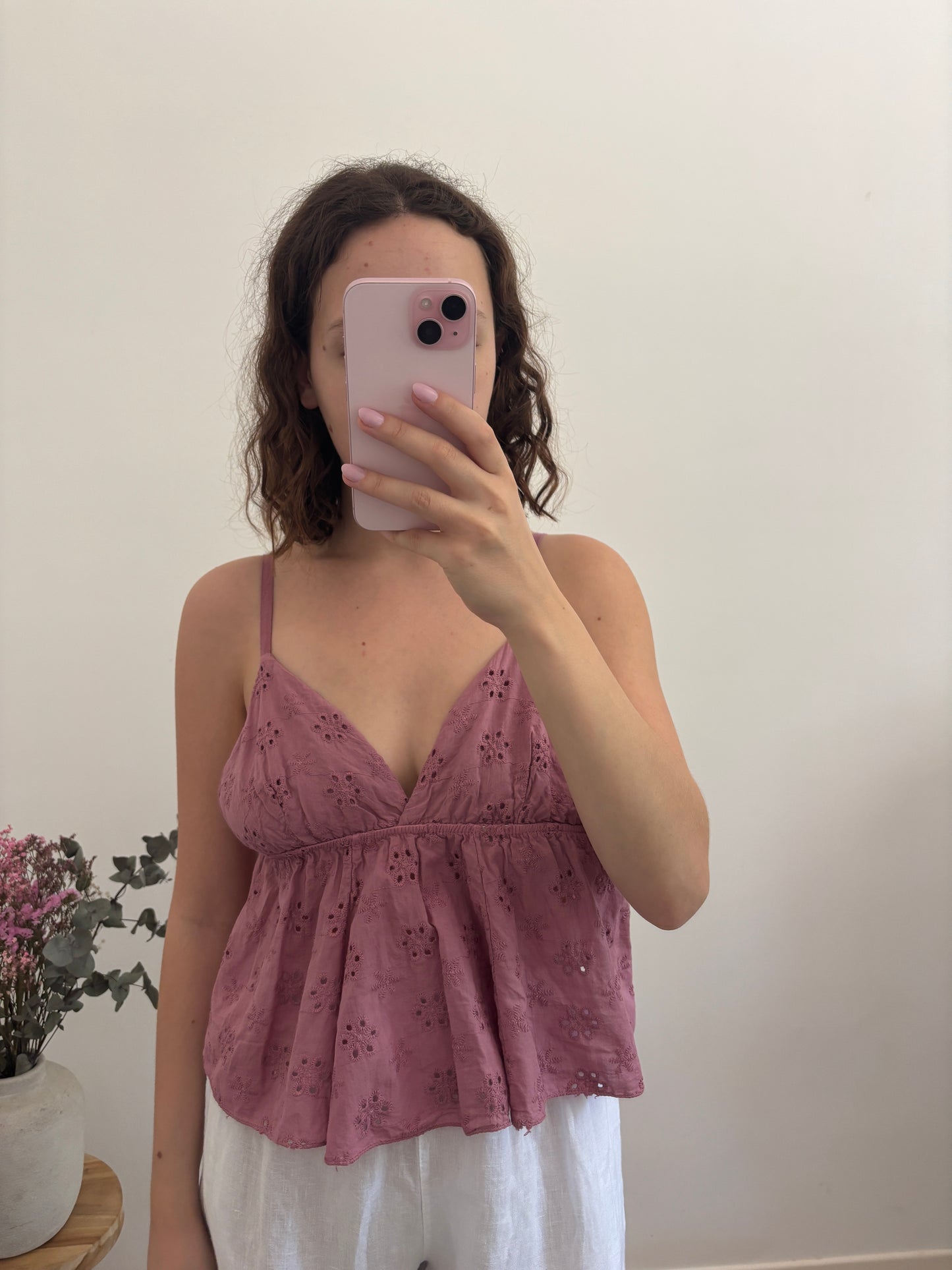 Top broderie Marion