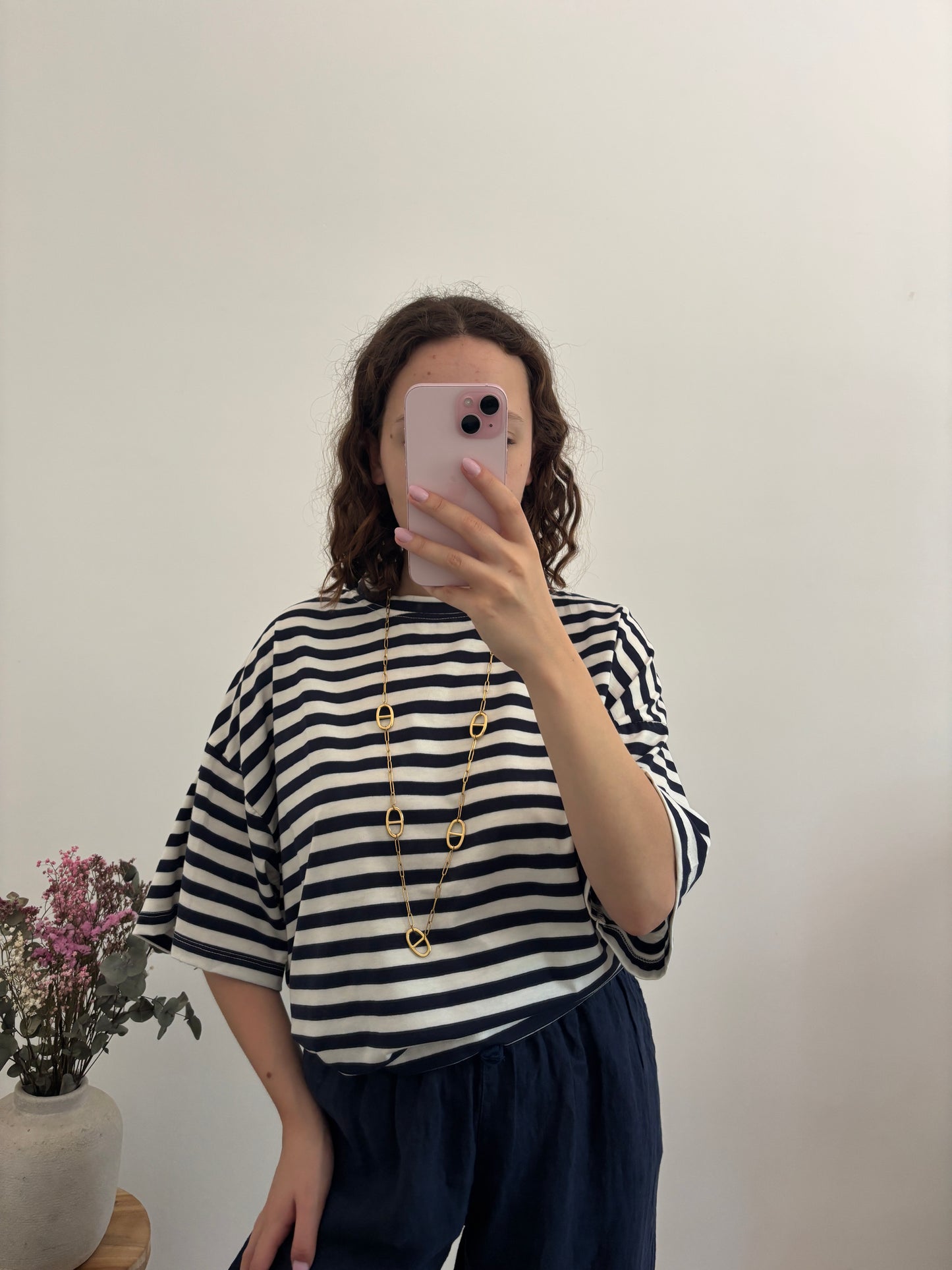 T-shirt rayé cœur