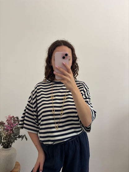 T-shirt rayé cœur