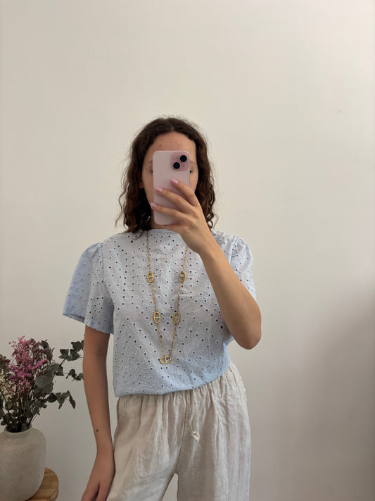Blouse Ester bleu clair