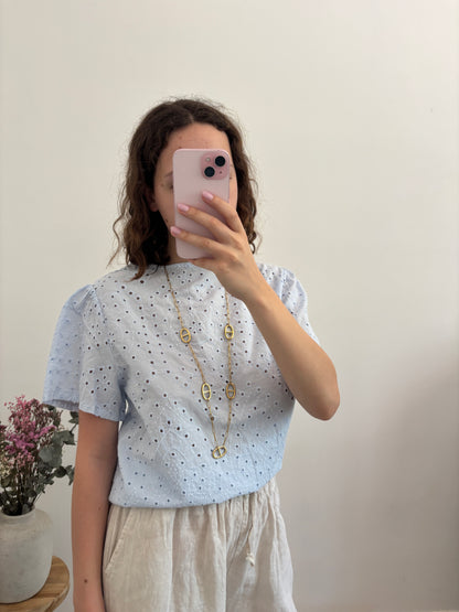 Blouse Ester bleu clair