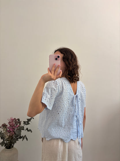 Blouse Ester bleu clair
