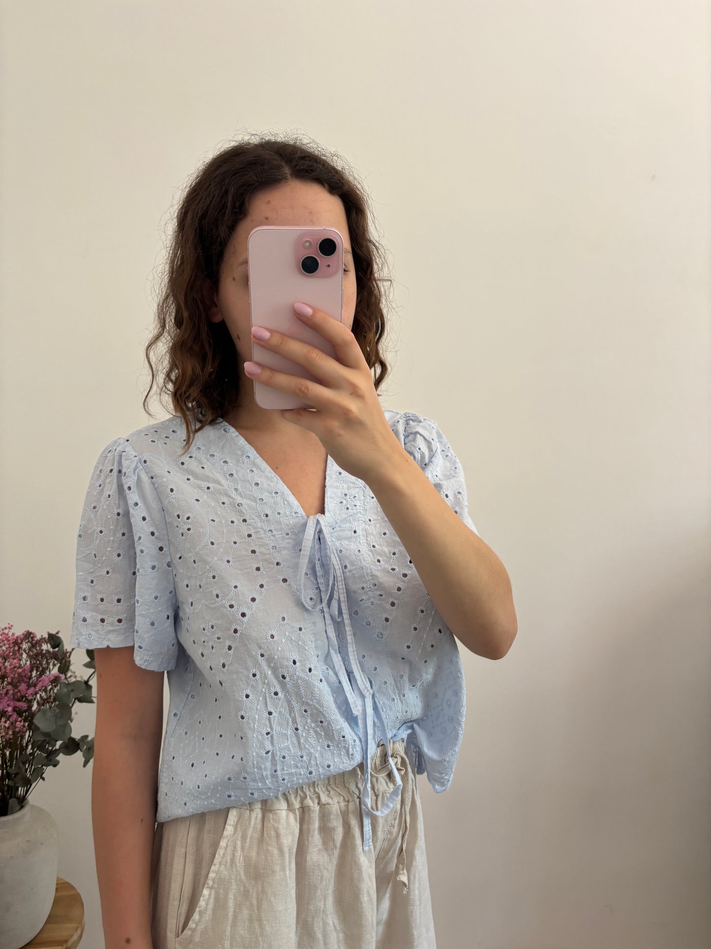 Blouse Ester bleu clair