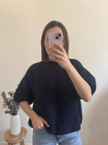 Olivia marineblauwe trui