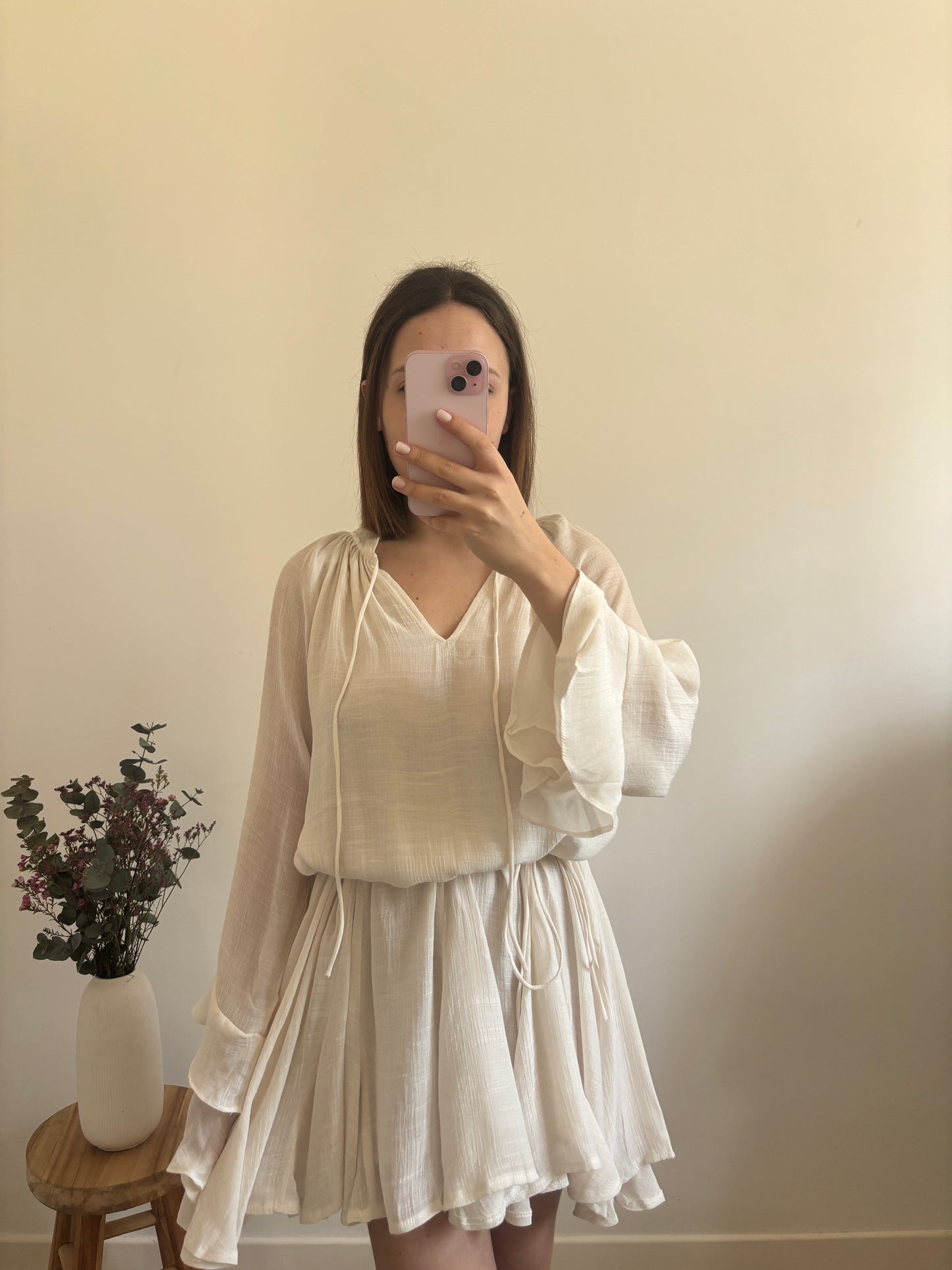 Oriane jurk, ecru