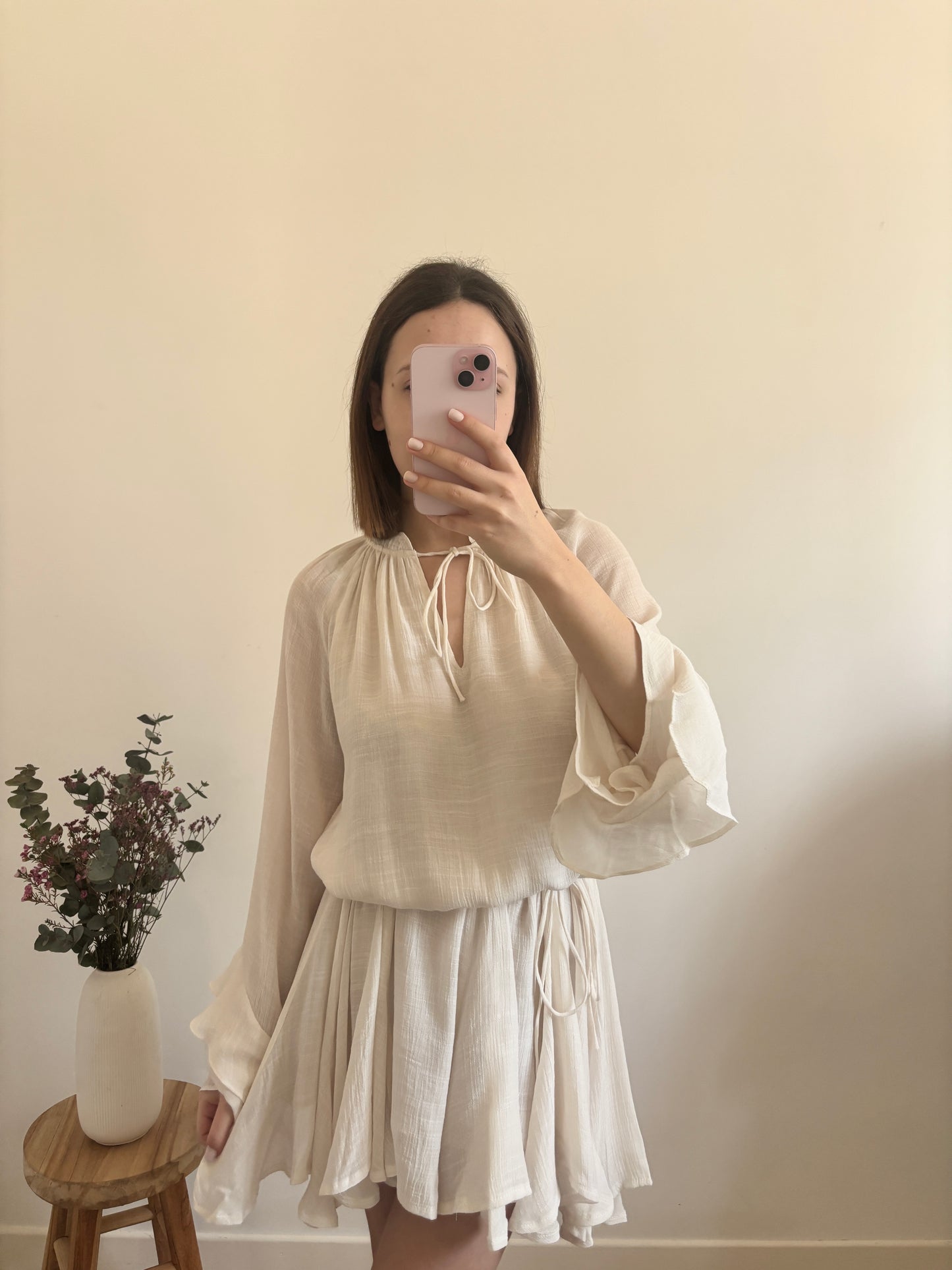 Oriane jurk, ecru