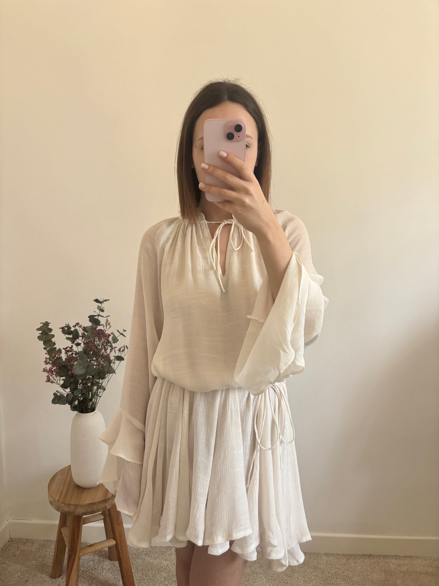 Oriane jurk, ecru