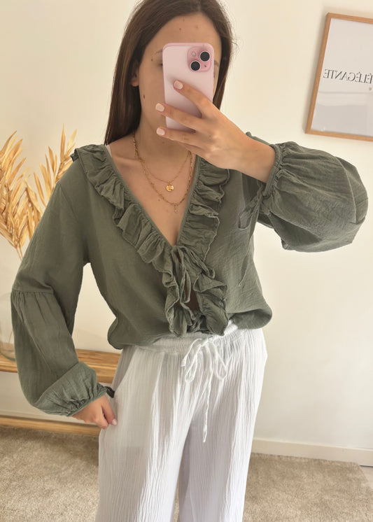 Blouse Louna kaki